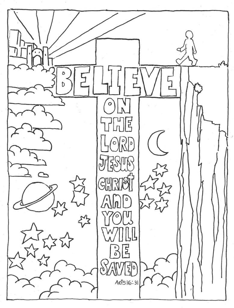 Acts 1 18 For Kids Coloring Page