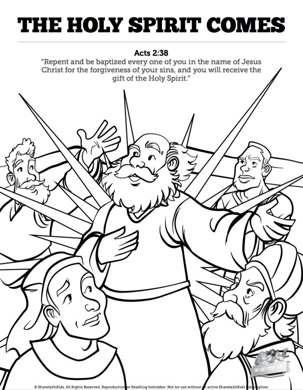 Acts 1 8 Cool Coloring Page