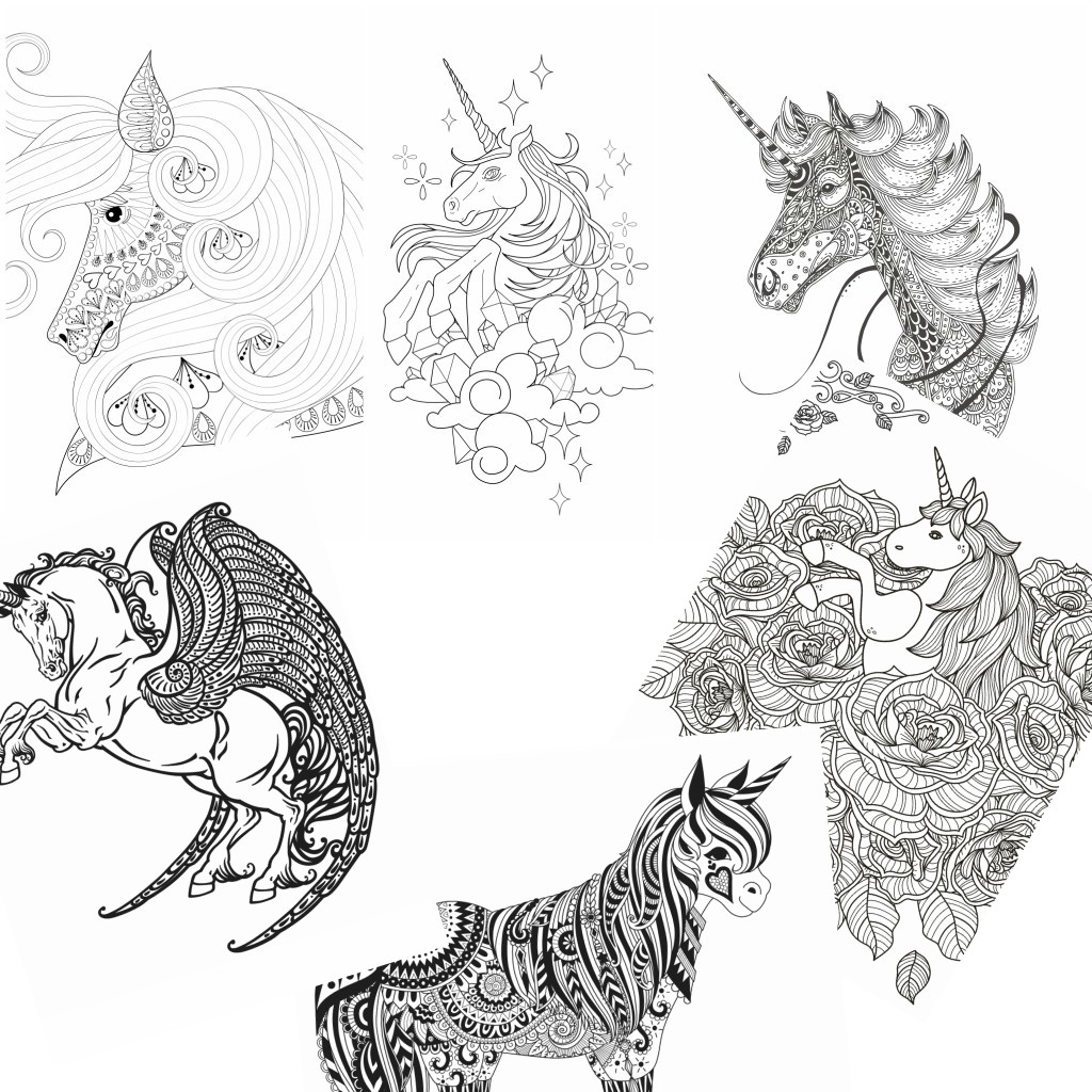 Adult Unicorn 28 Cool Coloring Page