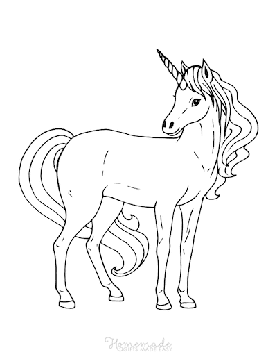 Adult Unicorn 32 Cool Coloring Page