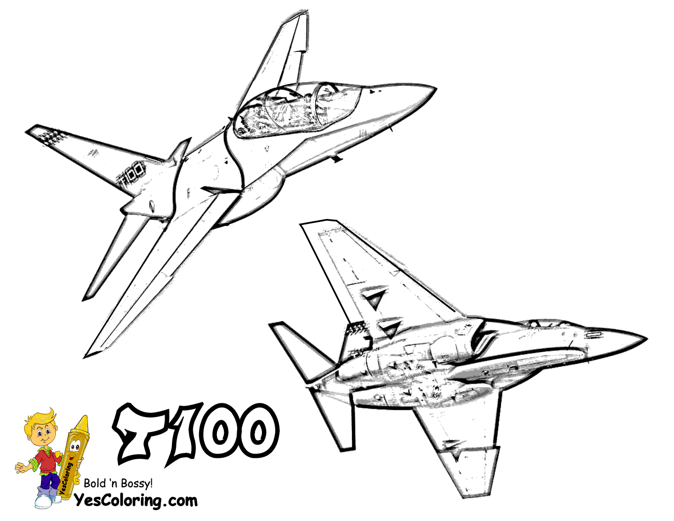 Air Plane 25 Cool Coloring Page