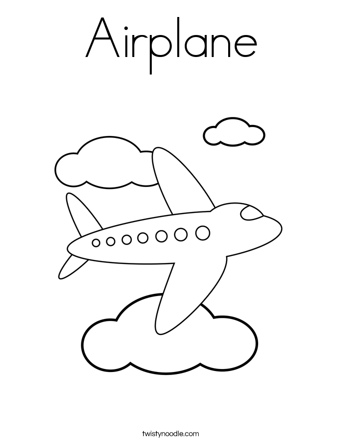 Air Plane 31 Cool Coloring Page