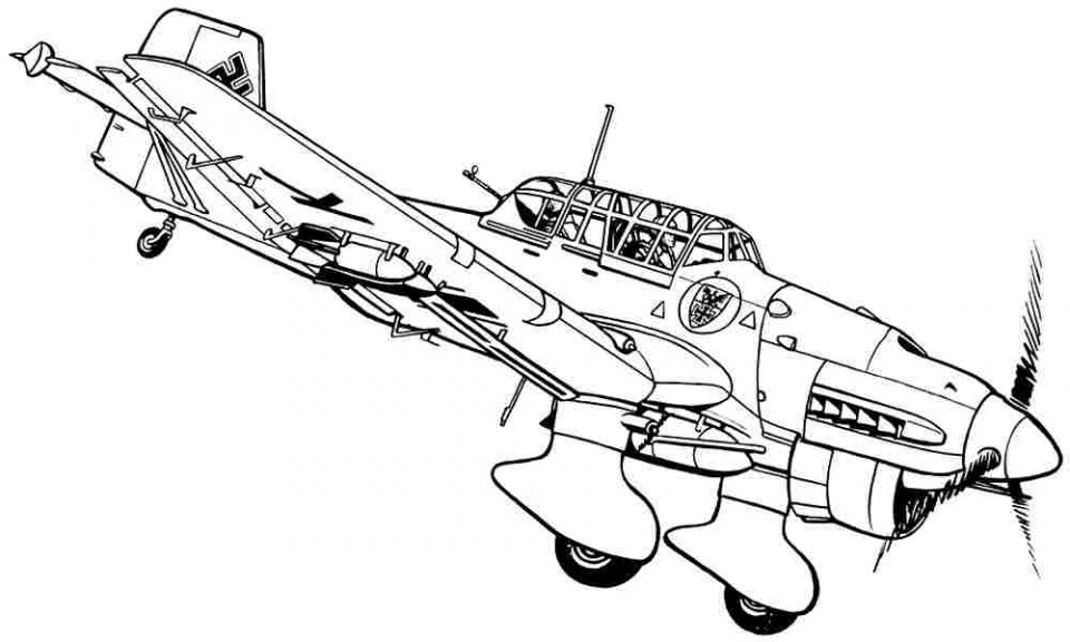 Air Plane 33 Cool Coloring Page