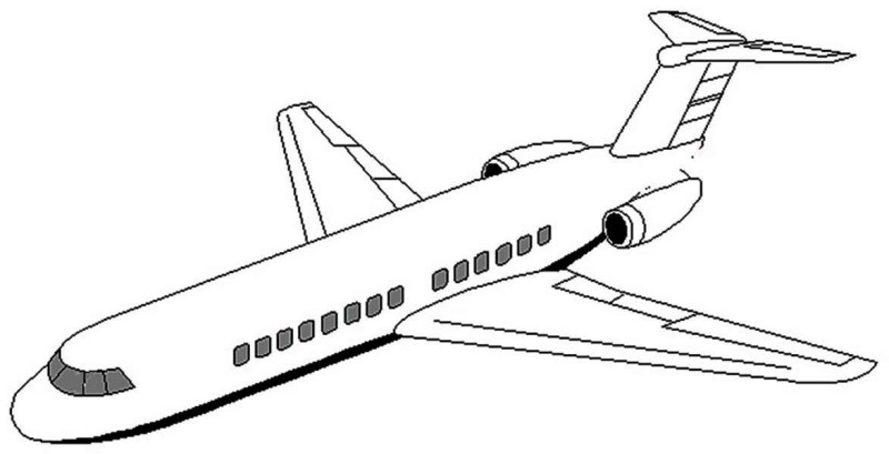 Air Plane 6 Cool Coloring Page