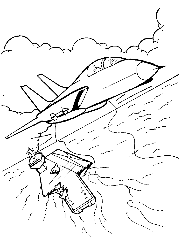 Cool Aircraft Carrier 13 Coloring Page