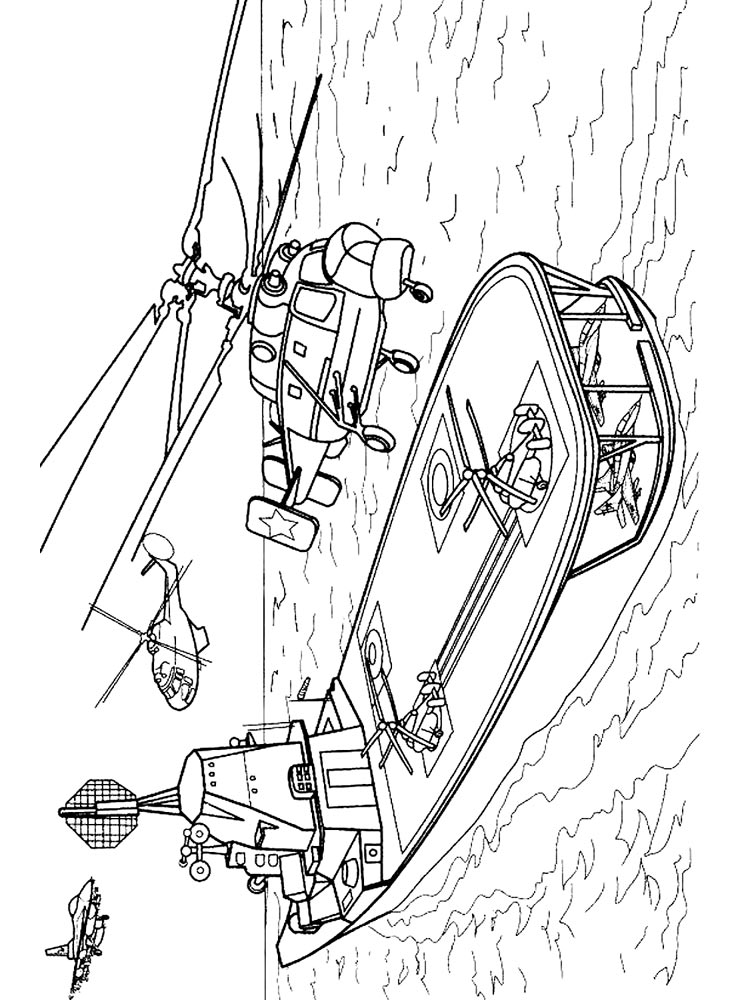 Cool Aircraft Carrier 20 Coloring Page