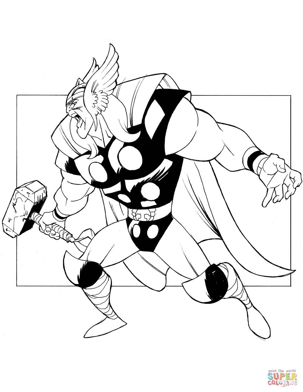 All Might 17 Cool Coloring Page