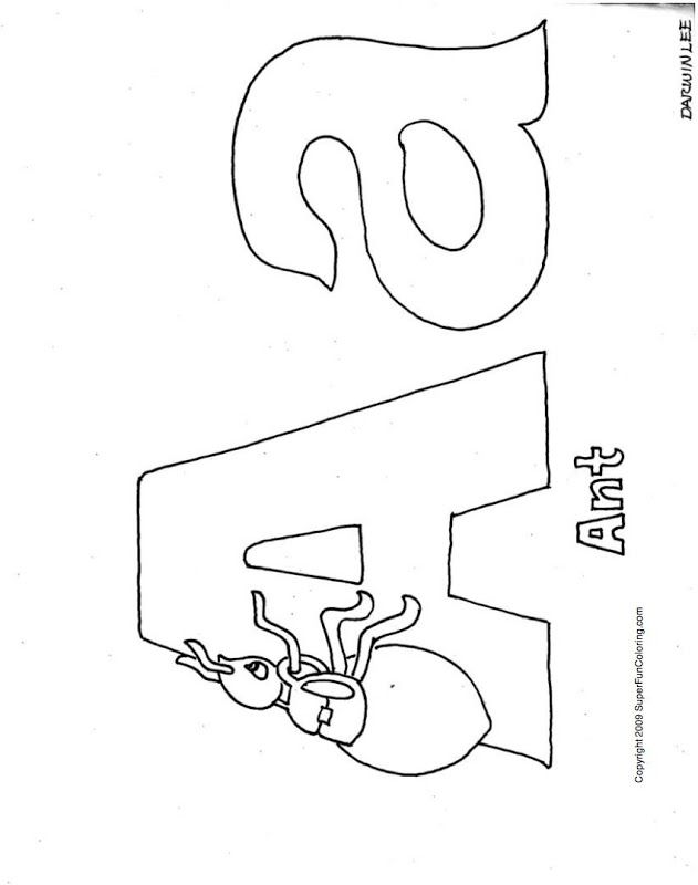 Alphabet Animal 14 Cool Coloring Page