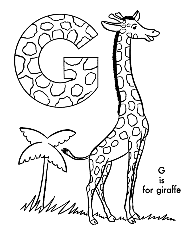 Alphabet Animal 2 Cool Coloring Page