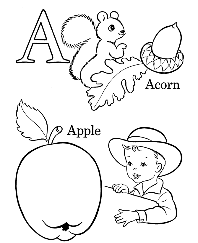 Alphabet Animal 20 Cool Coloring Page