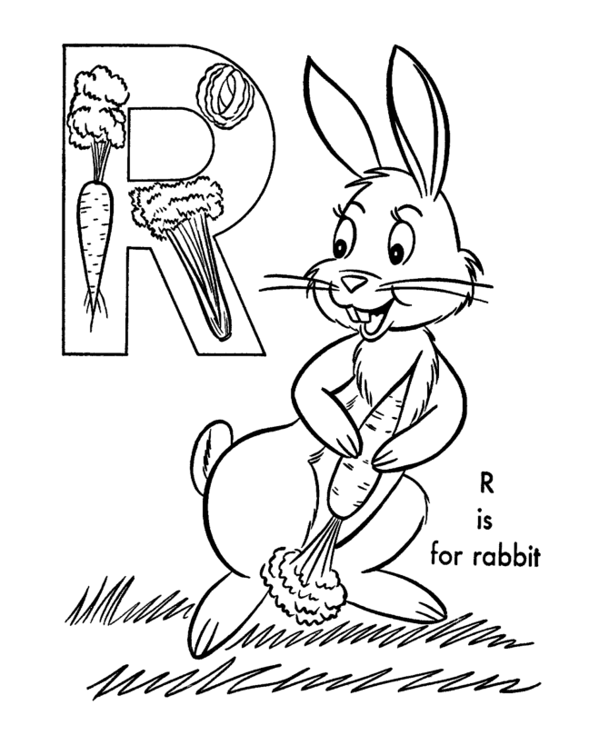 Alphabet Animal 22 Cool Coloring Page
