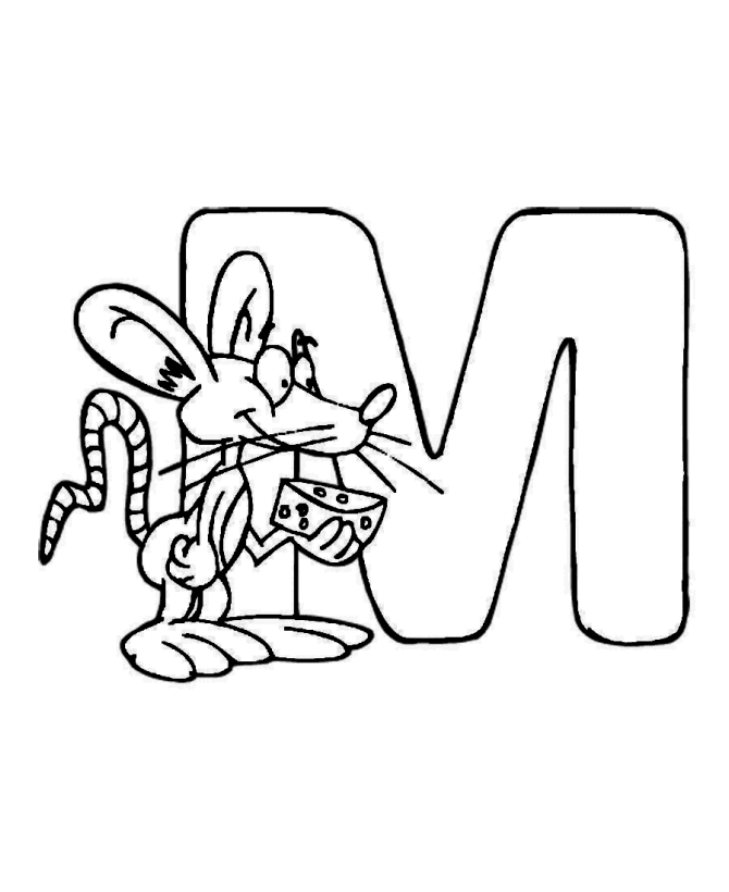 Cool Alphabet Animal 3 Coloring Page