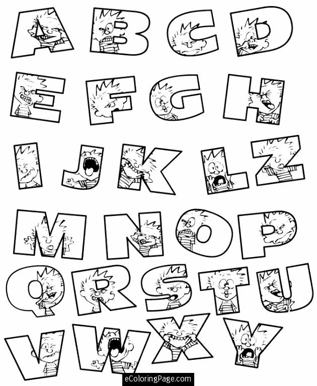 Alphabet Animal 4 Cool Coloring Page