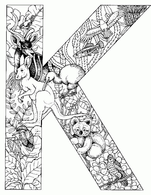 Alphabet Animal 9 For Kids Coloring Page