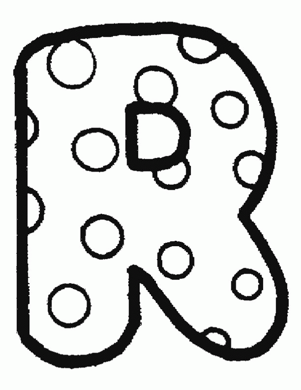 Dot Alphabet 2 Cool Coloring Page