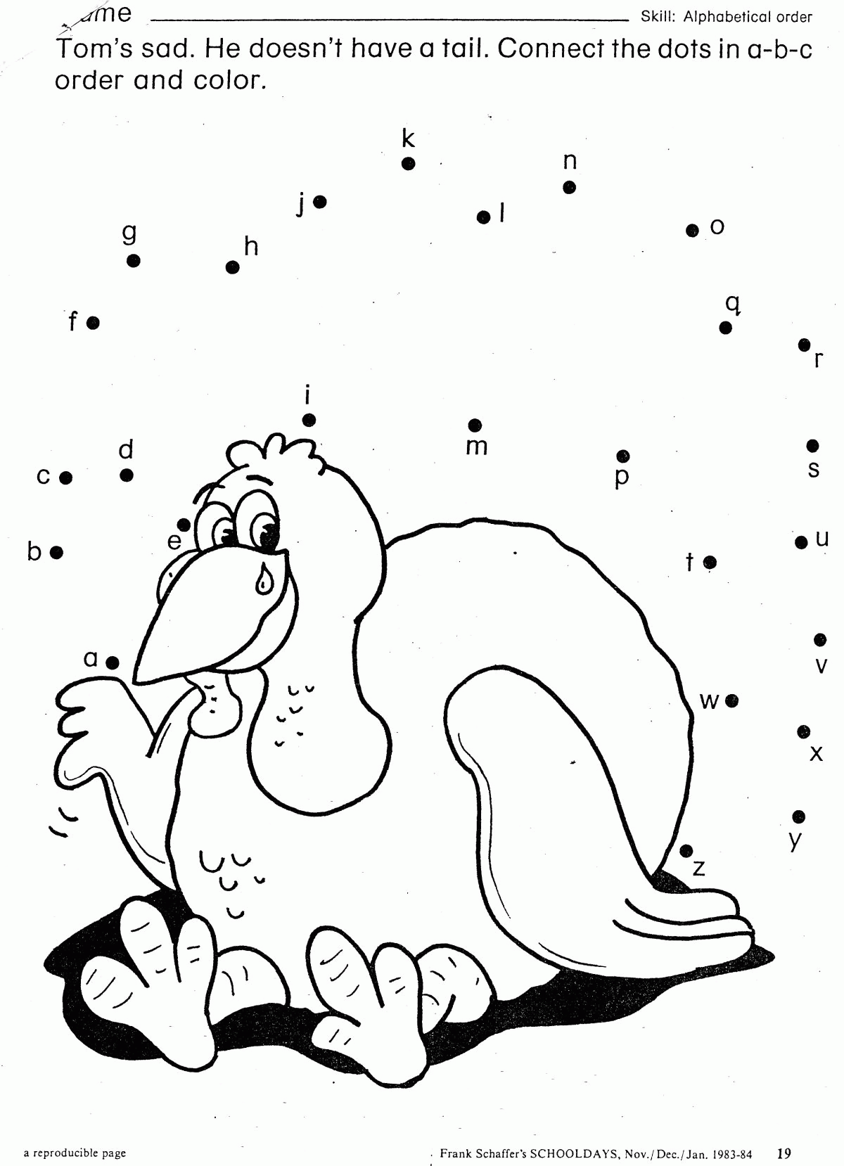 Dot Alphabet 22 Cool Coloring Page