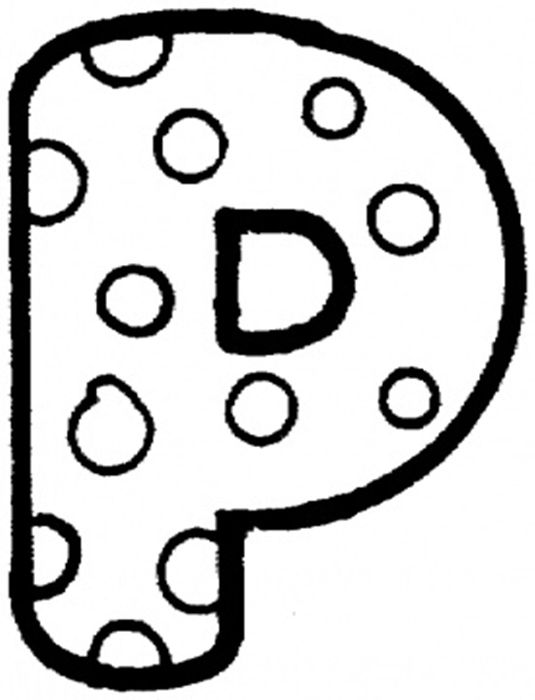Dot Alphabet 23 For Kids Coloring Page