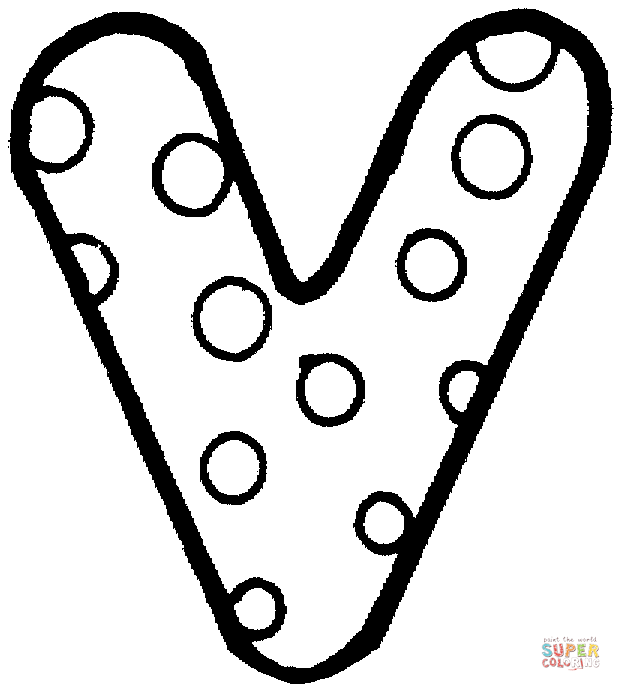 Cool Dot Alphabet 25 Coloring Page