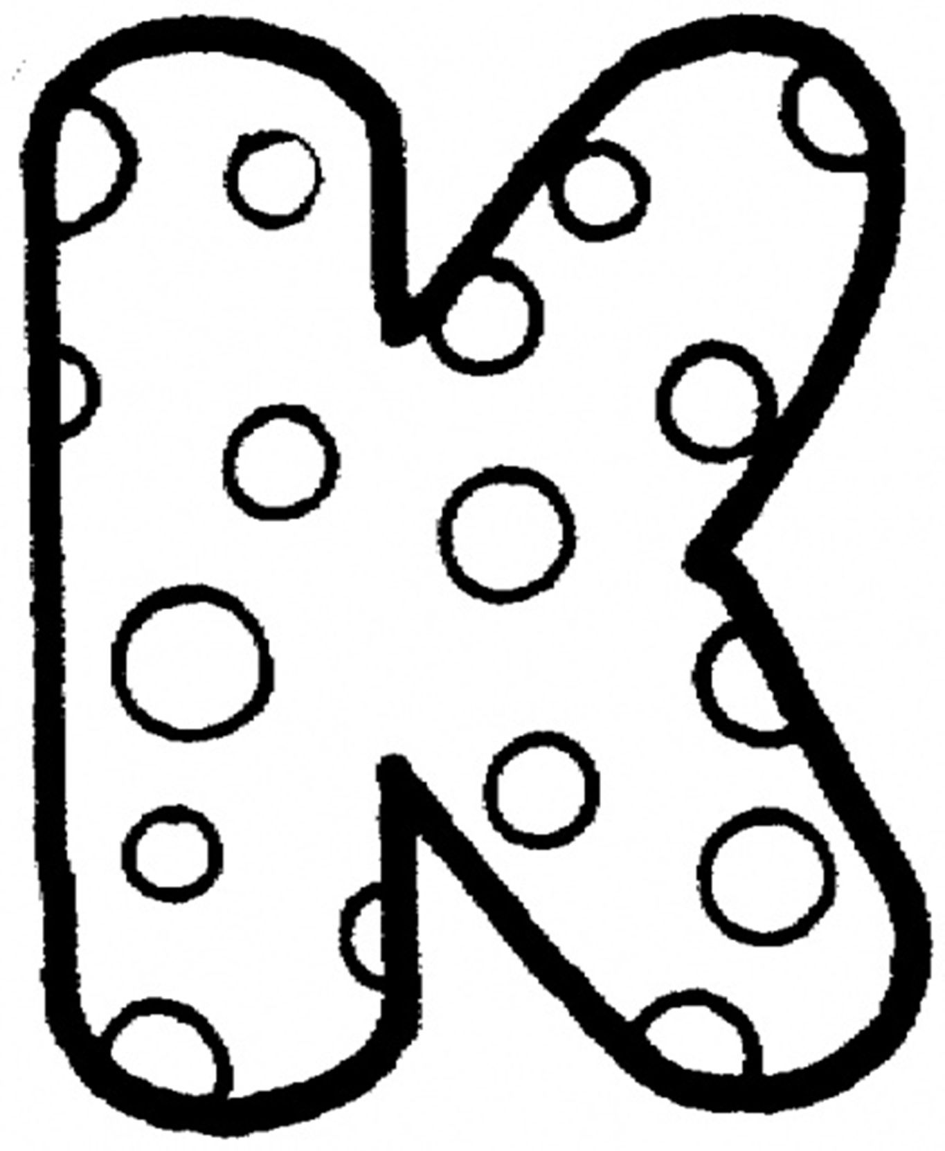 Dot Alphabet 26 Cool Coloring Page
