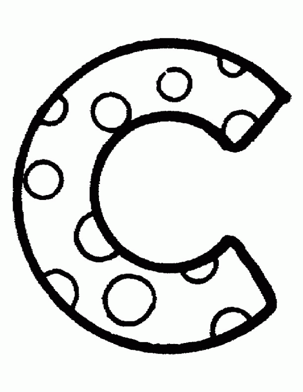 Cool Dot Alphabet 5 Coloring Page