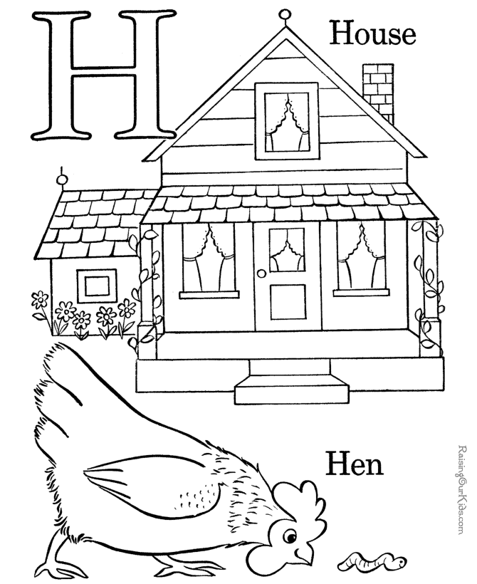 Alphabet 12 For Kids Coloring Page