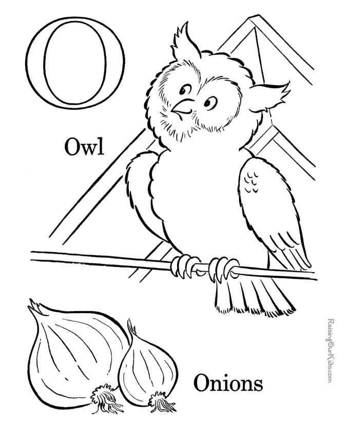 Alphabet 15 Cool Coloring Page
