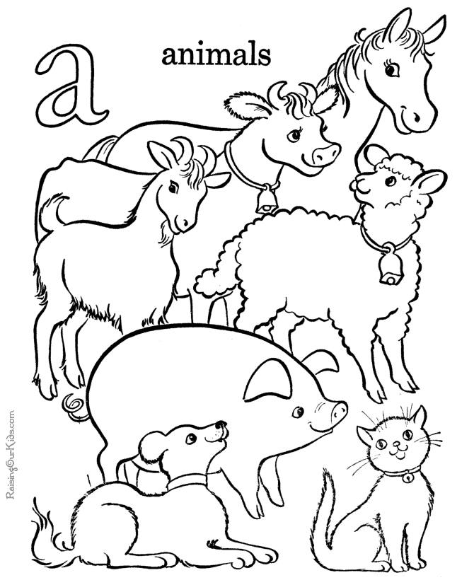 Alphabet 5 Cool Coloring Page