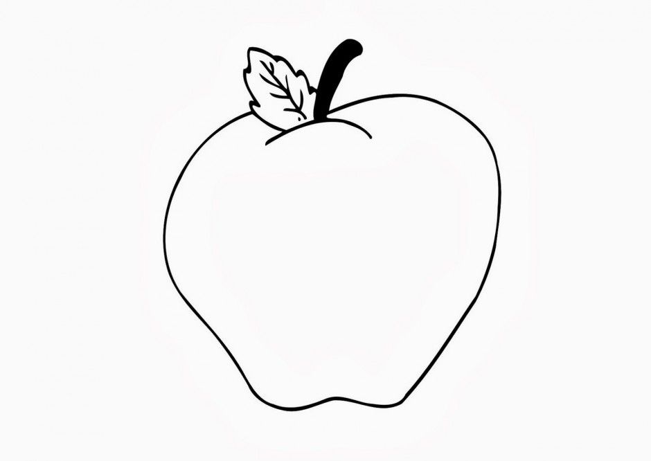 Apple Fruit 19 Cool Coloring Page