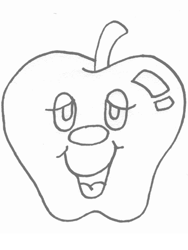 Apple Fruit 27 Cool Coloring Page