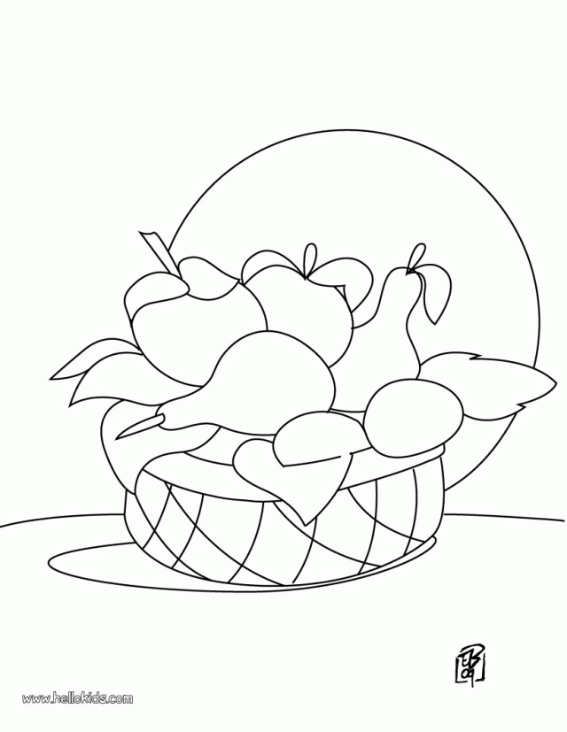 Apple Fruit 36 Cool Coloring Page