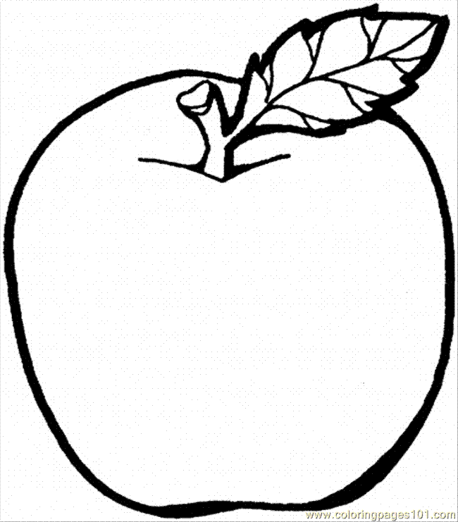 Apple Fruit 38 Cool Coloring Page