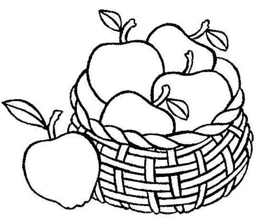 Apple Fruit 9 Cool Coloring Page