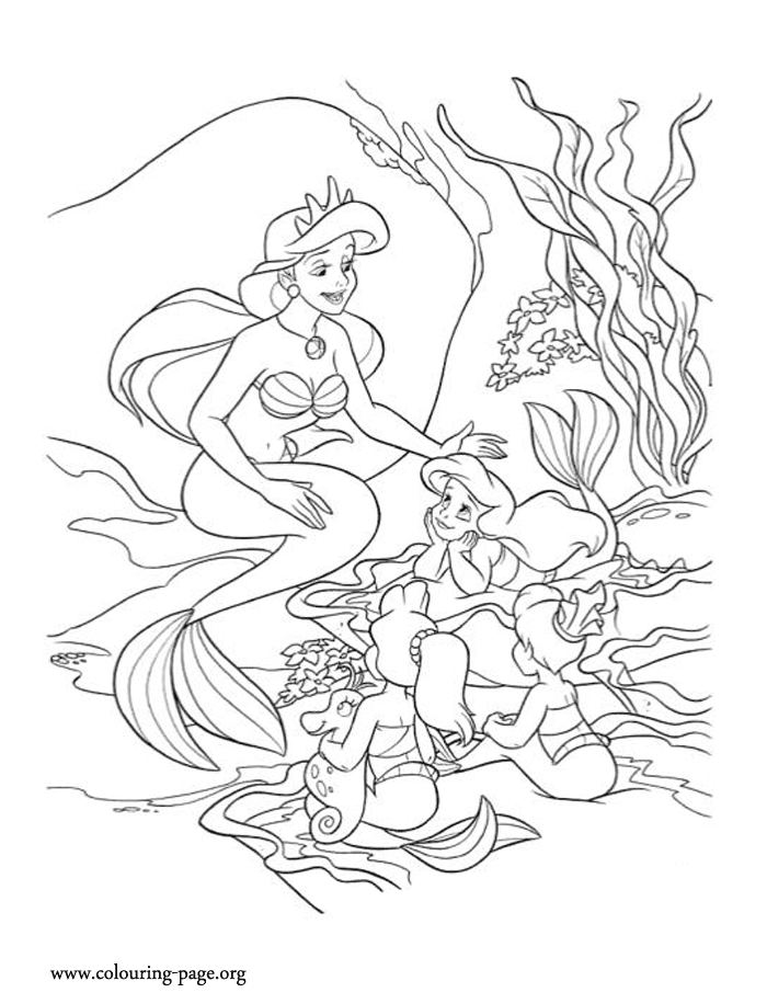 Ariel The Mermaid 10 Cool Coloring Page