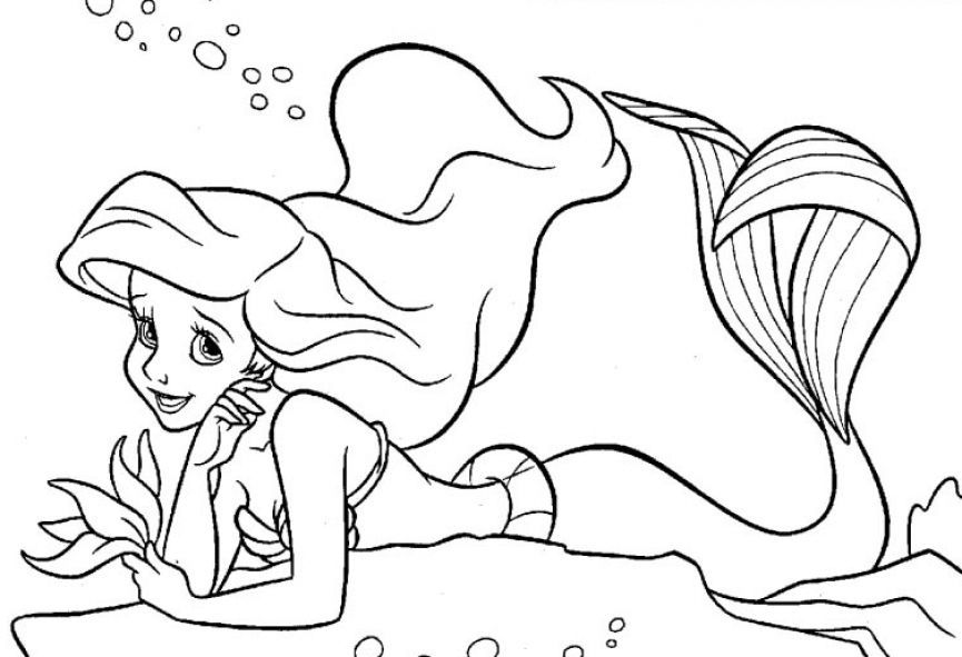 Ariel The Mermaid 12 Cool Coloring Page