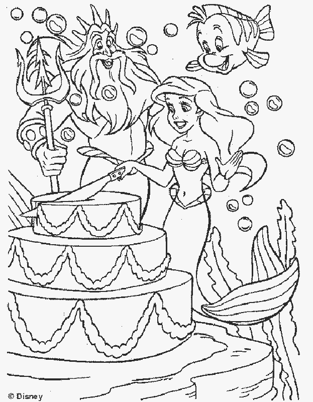 Ariel The Mermaid 21 For Kids Coloring Page