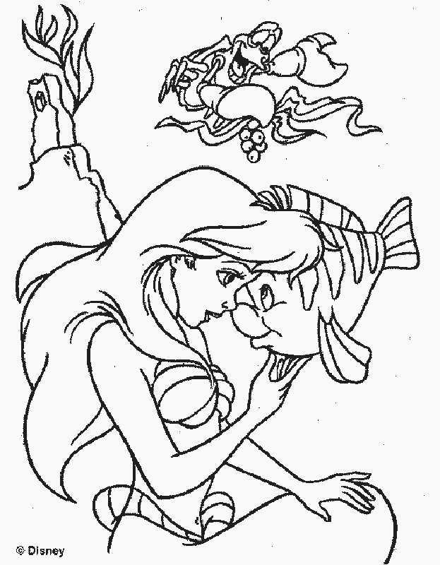 Ariel The Mermaid 22 Cool Coloring Page