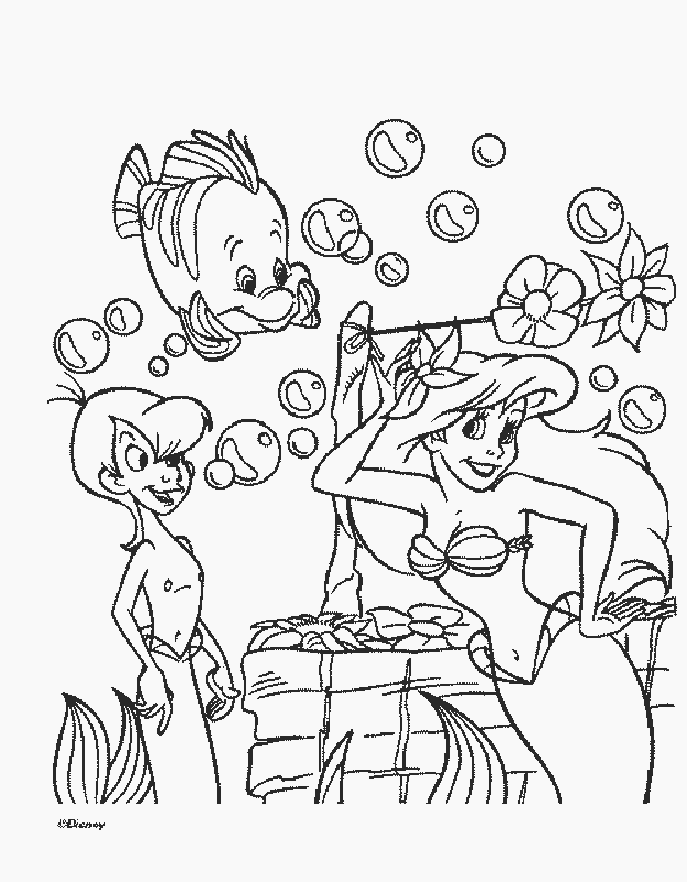 Cool Ariel The Mermaid 23 Coloring Page