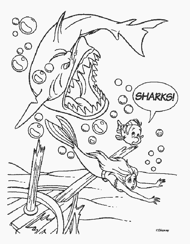 Ariel The Mermaid 27 Cool Coloring Page
