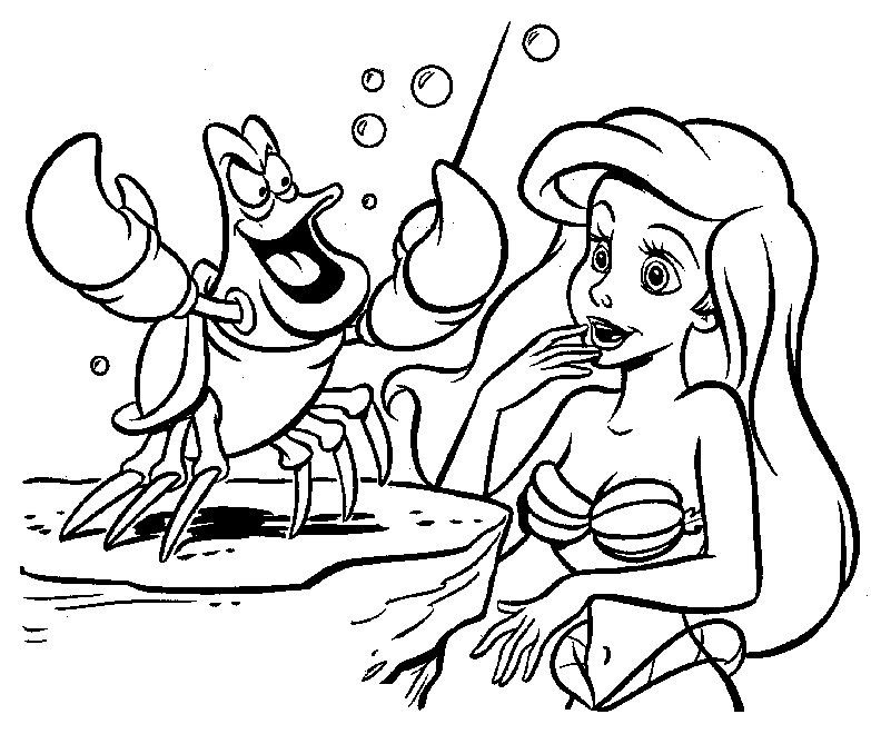 Ariel The Mermaid 28 For Kids Coloring Page