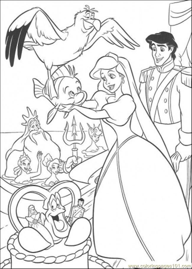 Ariel The Mermaid 33 Cool Coloring Page
