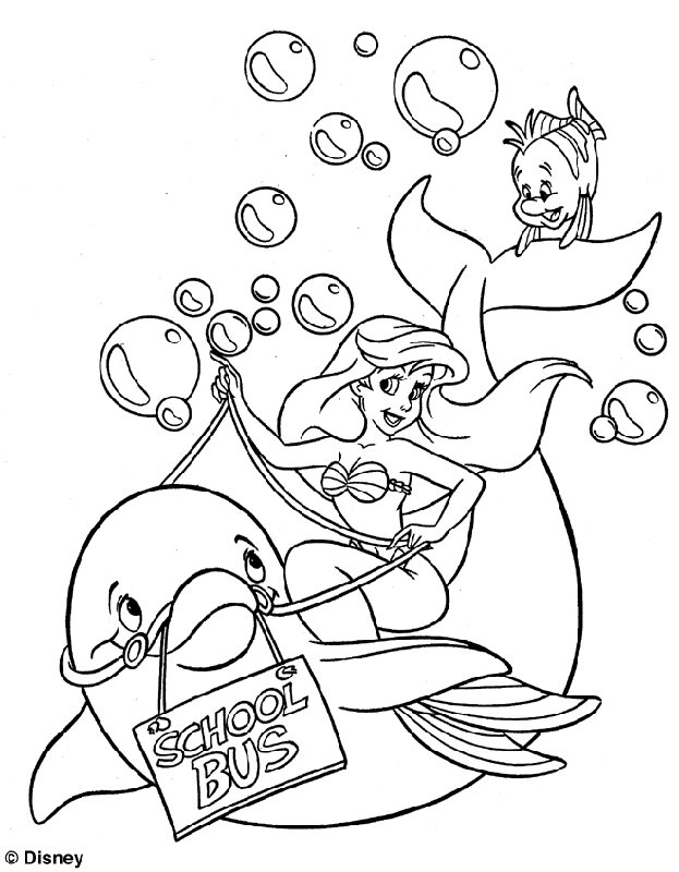 Ariel The Mermaid 35 Cool Coloring Page