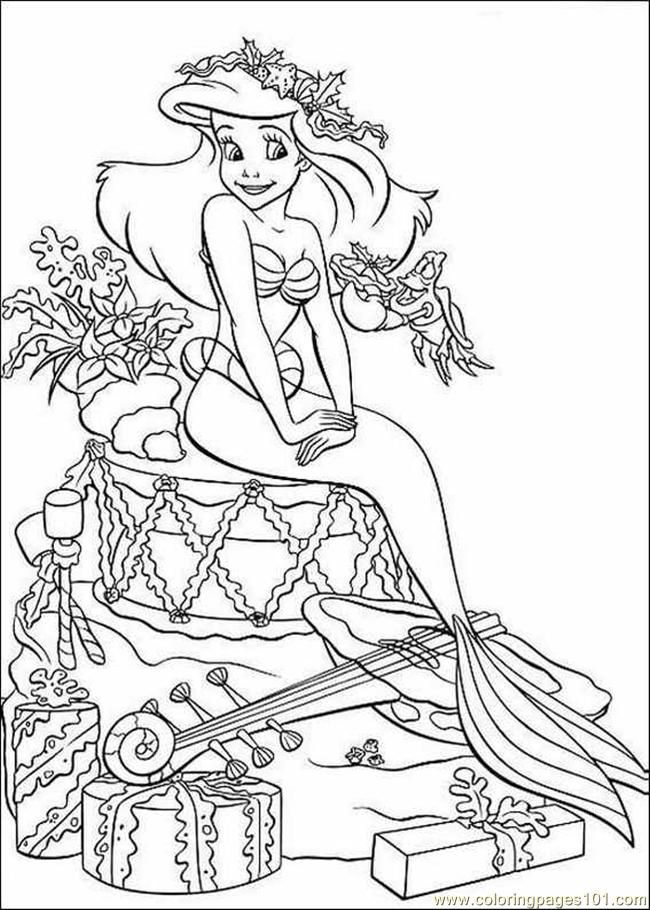 Ariel The Mermaid 37 Cool Coloring Page