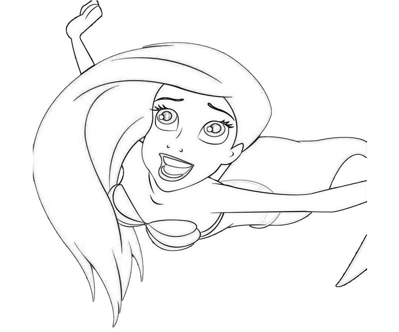 Ariel The Mermaid 39 Cool Coloring Page