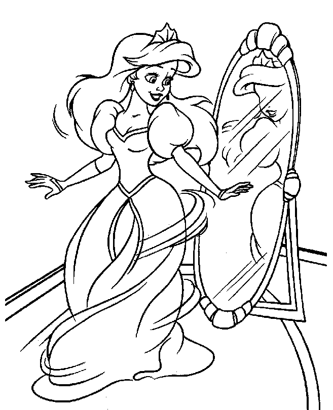 Ariel The Mermaid 41 Cool Coloring Page