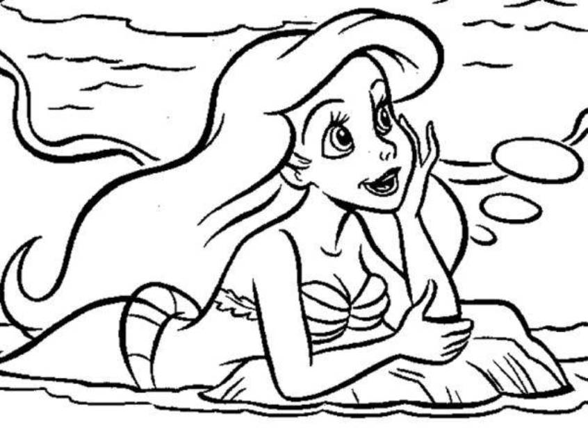 Ariel The Mermaid 43 Cool Coloring Page