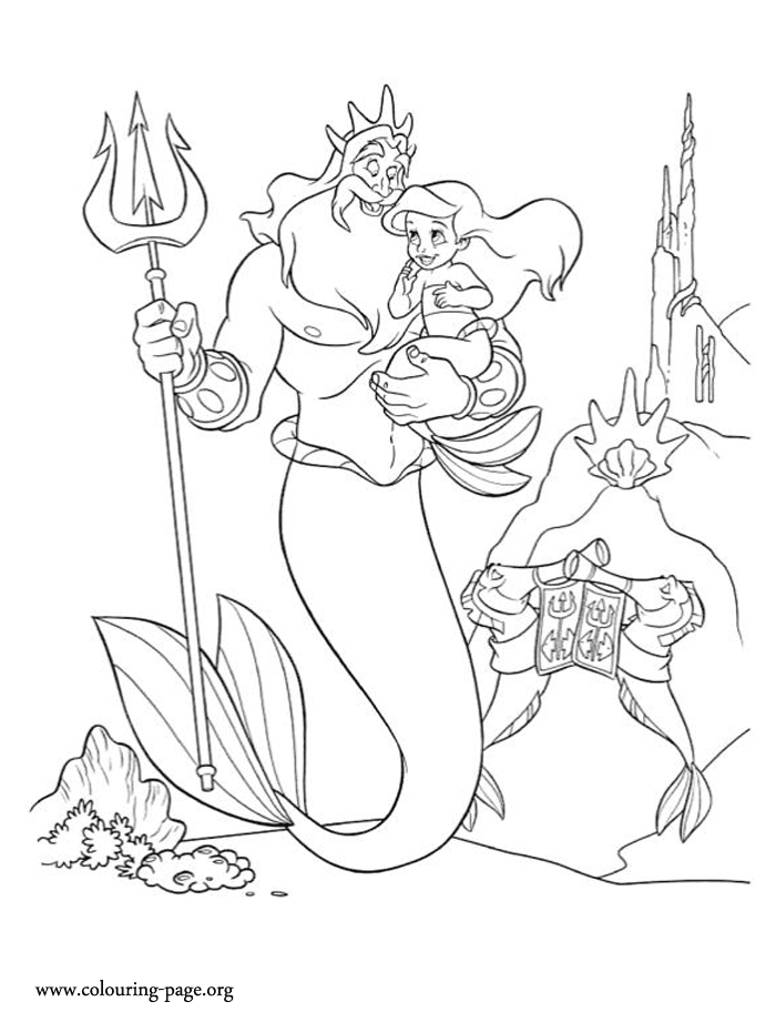 Ariel The Mermaid 45 Cool Coloring Page