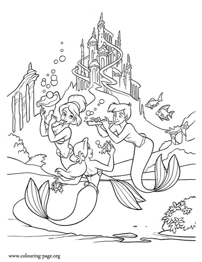 Cool Ariel The Mermaid 46 Coloring Page