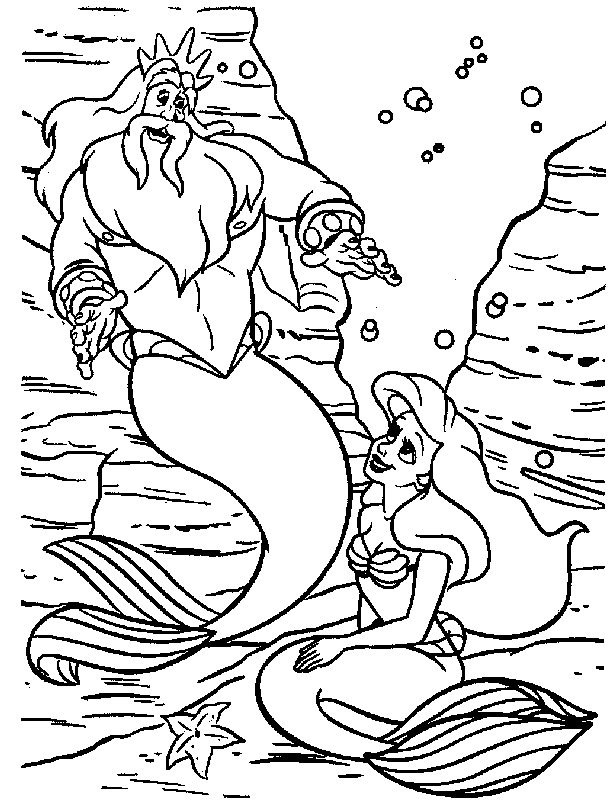 Ariel The Mermaid 49 Cool Coloring Page