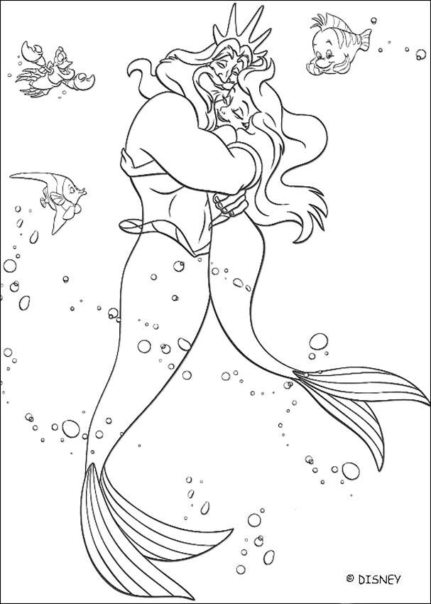 Cool Ariel The Mermaid 50 Coloring Page