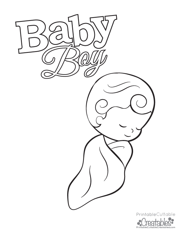 Cool Baby Boy 10 Coloring Page